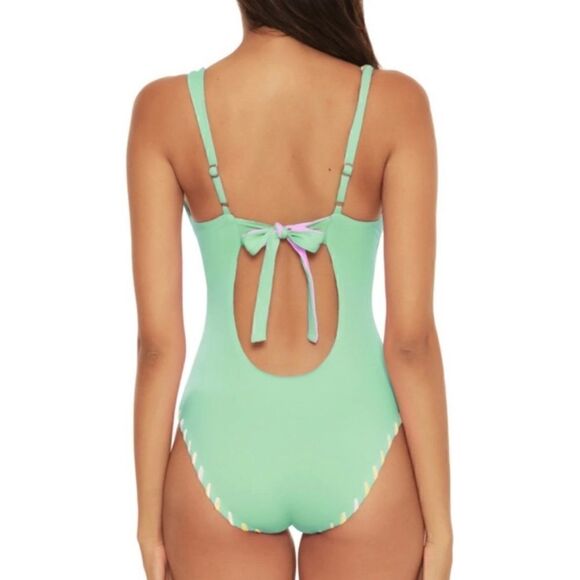 BECCA  Camille Reversible Skylar Plunge One-Piece
Swimsuit!  New - Picture 5 of 7